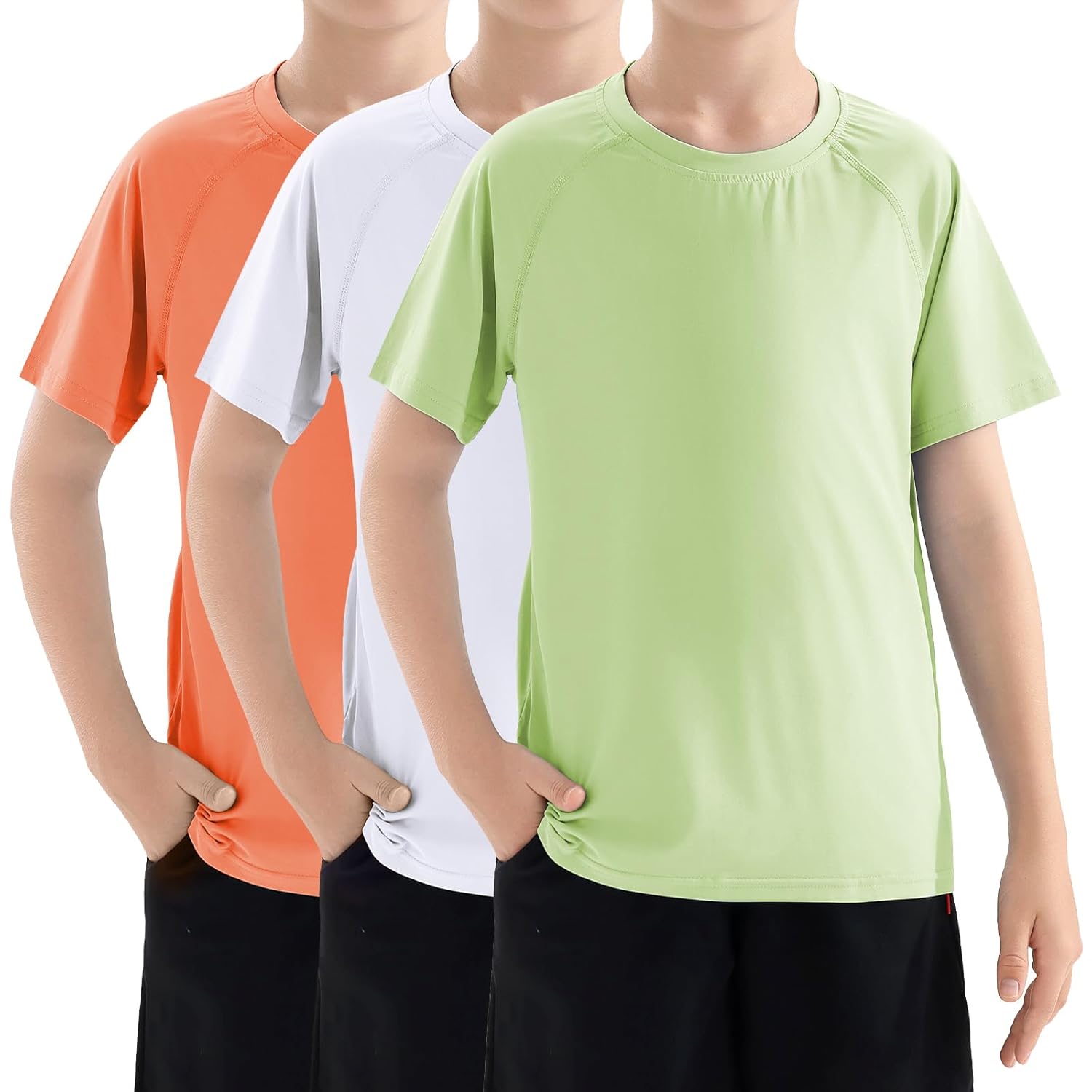 Camisa de natação infantil FPS 50+ Rash Guard manga curta pacote com 3 camisetas juvenis proteção solar UV FPS pesca aquática 5-18 anos em promoção! Veja a oferta e mais achadinhos de Moda praia infantil 8 Hoje é o melhor dia para comprar Camisa de natação infantil FPS 50+ Rash Guard manga curta pacote com 3 camisetas juvenis proteção solar UV FPS pesca aquática 5-18 anos com aquele preço maroto! Promoção! Aproveite a oferta! 8