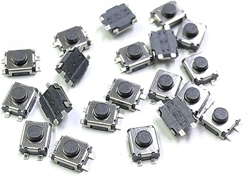 DOUKI pushbutton Switch Power Switch Button 50pcs 3 * 4 * 2 SMD 4 Pin Switch Tact Switch 3x4x2 mm 2 Feet Stand Upright with Out Pillars Mini - Micro