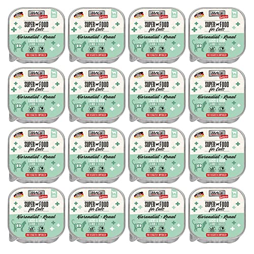 MACs Cat Vetcare Nierendiät Lachs & Huhn 100g für Katzen 16er Pack (16 x 100g)