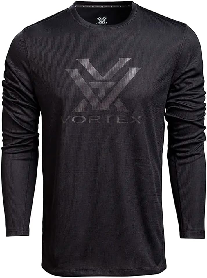 Optics Core Logo Performance Grid Shirts, Black, L