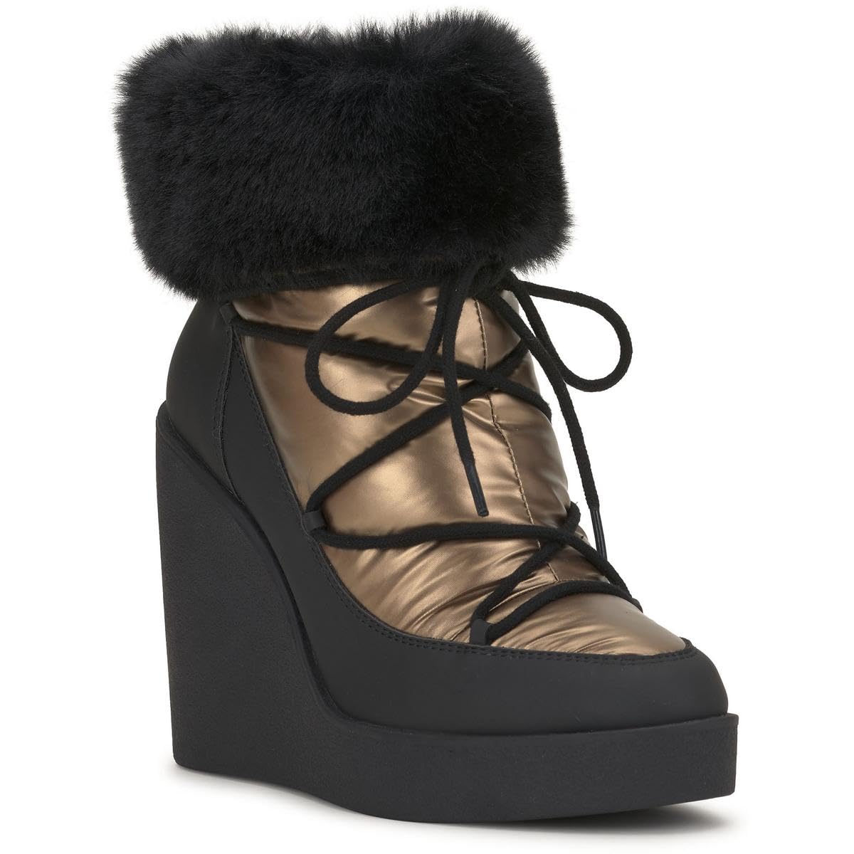 Jessica Simpson womens Myina Wedge Fur Bootie