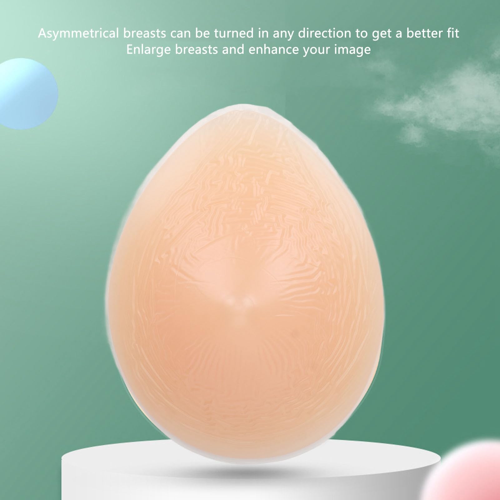 Formes Mammaires en Silicone pour Mastectomie pour les Patientes Atteintes D'un Cancer du Sein, Prothèses Mammaires en Forme de Goutte D'eau pour Femmes, Universels Gauche Droite (200g)