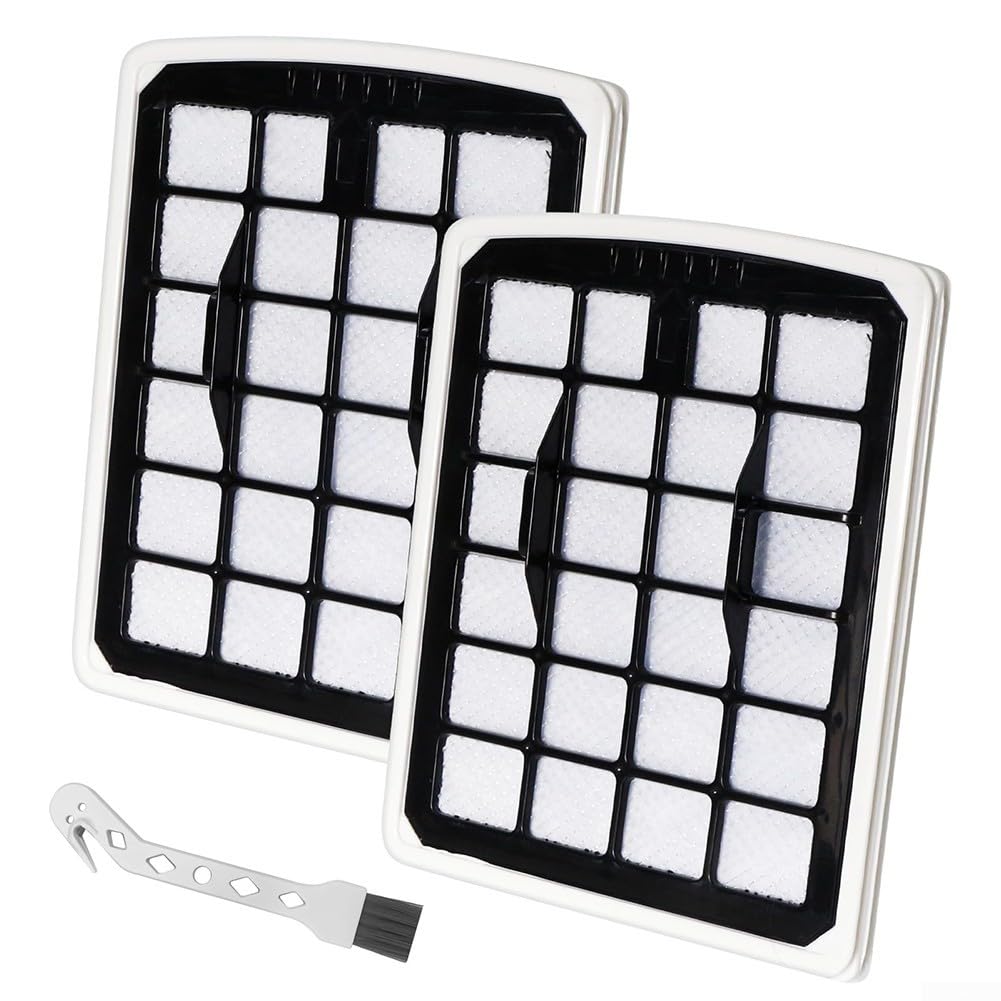 Vacuum Cleaner Filter Replacement Parts Set for Eureka NF for Apollo with Cleaning Brush, Compatible Bagless Canister Type Vacuum Filters Accessories for Home Office (2 Pack)