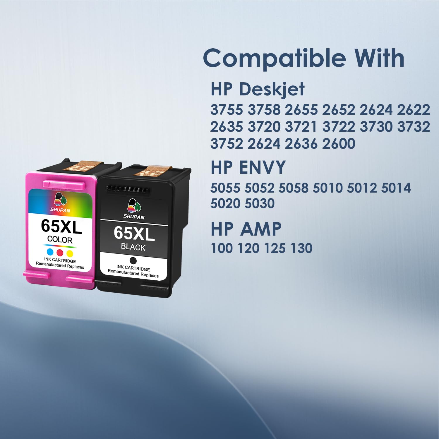 Hotsell 65XL Substituição Do Cartucho De Tinta Para 65 Xl Hp65 Para Envy DeskJet3720 3722 3755