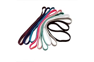 9-Piece Elastic Thin Headbands for Women: Sporty Comfort and Style