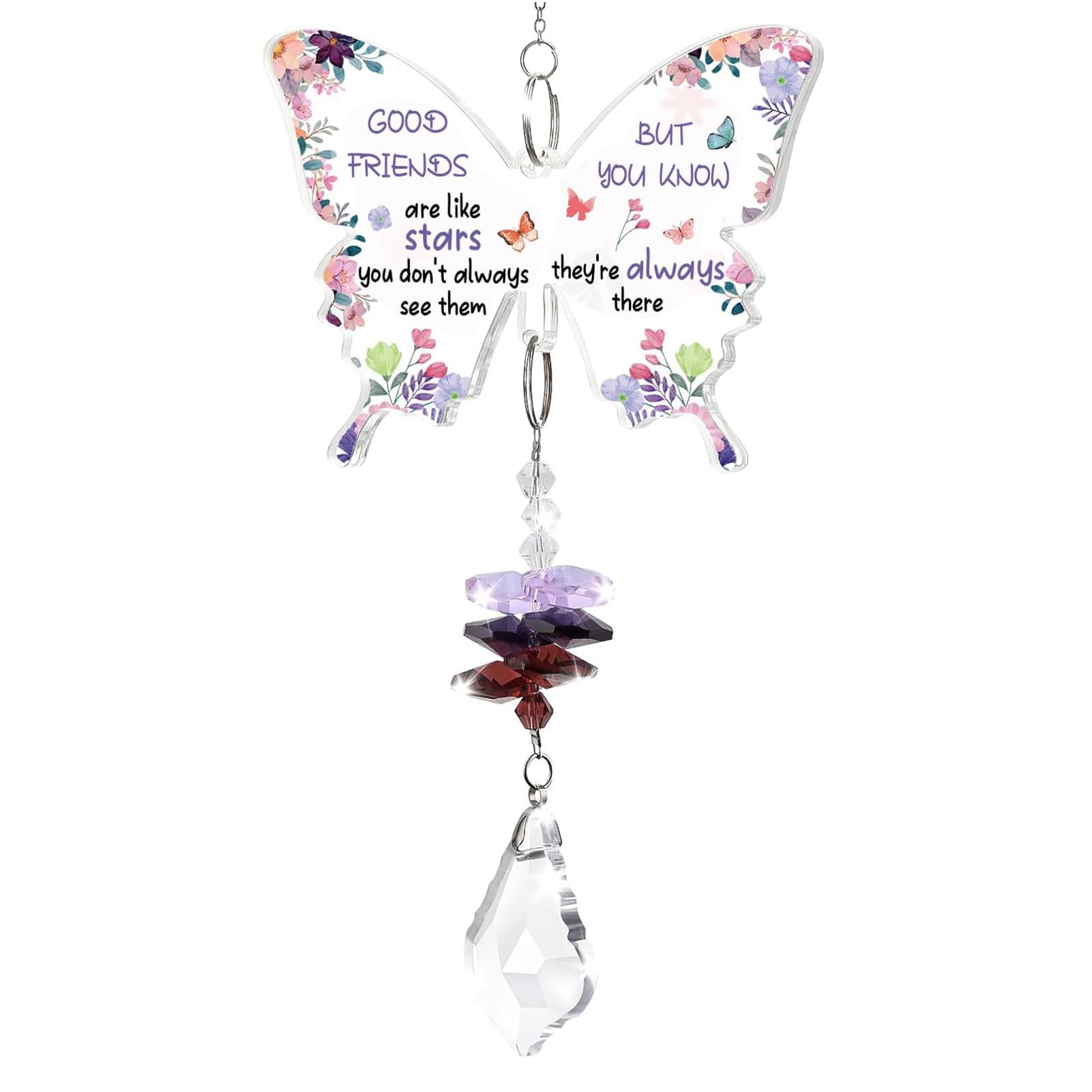 Posoto Women's Light Friendship Gifts For Best Friend Birthday Gifts – Crystal Suncatcher With Gift Box, Galentines Gift For Special Friends, Friendship Presents For Besties On Anniversaries And Christmas