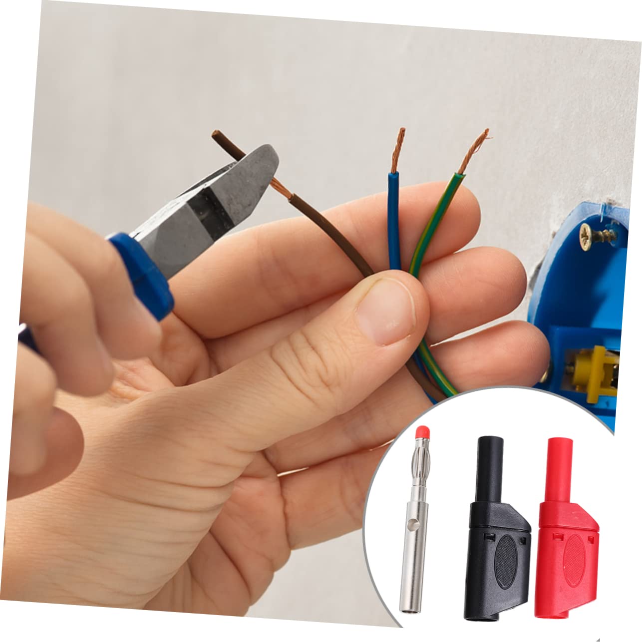 TEHAUX 30pcs Banana Connectors Full Retractable Adapter for Multimeter Test Insulated Socket for Electrical Testing and Plugs