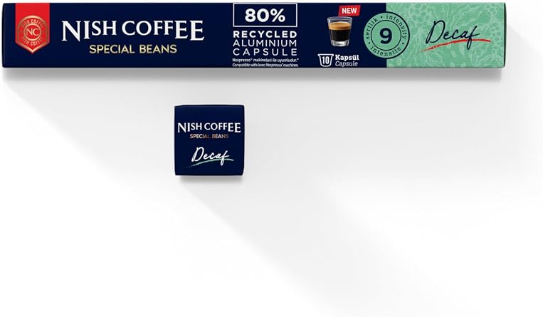 Nish Coffee Capsule Coffee 7 Decafeinanto Nespresso Compatible 10 Pieces
