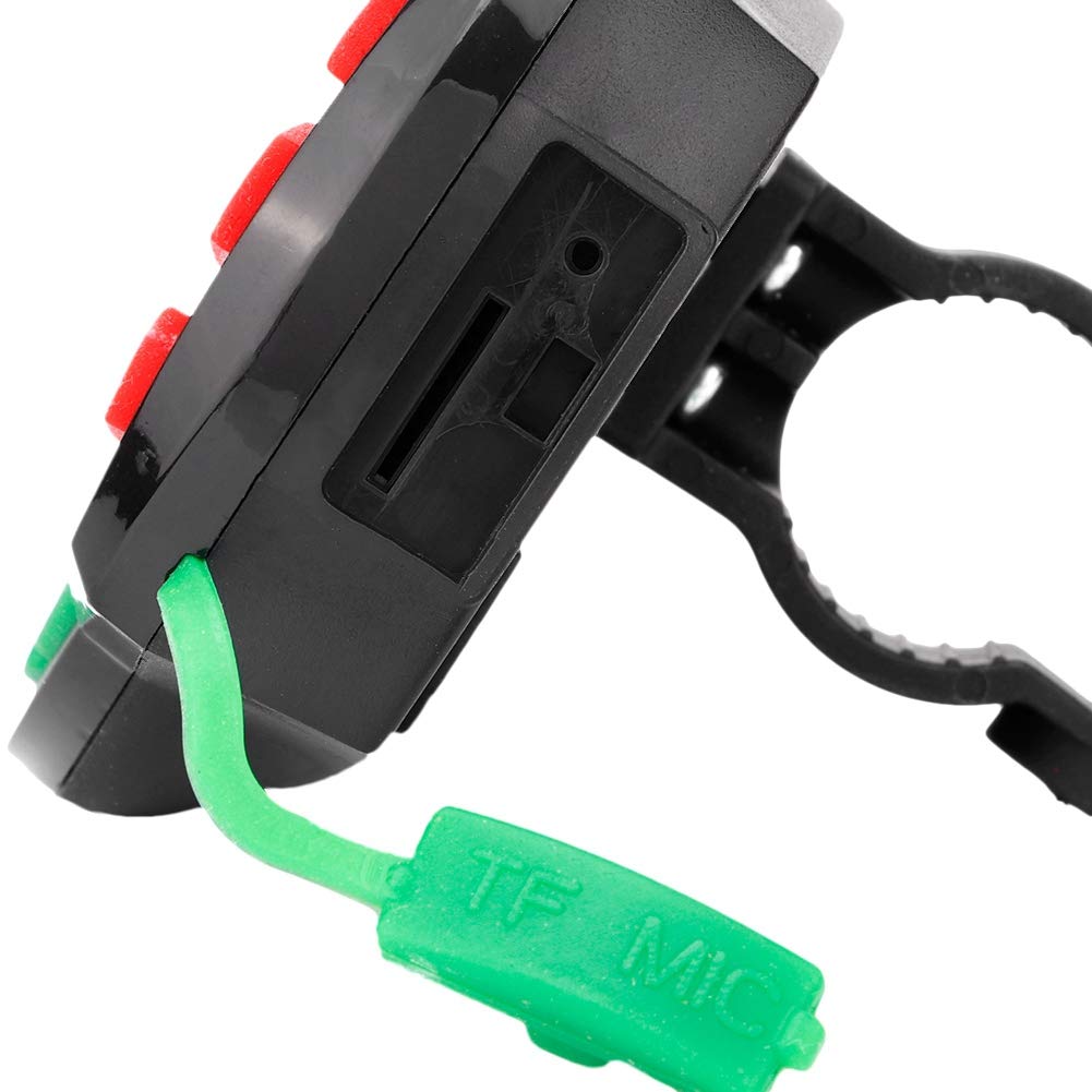 EBTOOLS para Radio de Motocicleta a Prueba de Agua para Hombres Casco de Motocicleta con Radio LCD Motocicleta Reproductor de MP3 a Prueba de Agua BT Radio FM Altavoz con Carga de teléfono, marcació