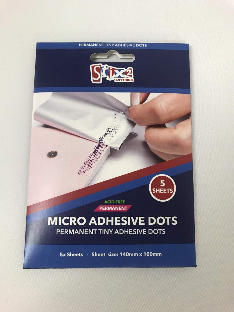 Stix2 Micro Adhesive Dots Pk Of 6 Sheets, Permanent, 140Mm X 100Mm