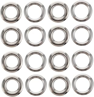 100pcs Brass Curtain Grommets Eyelet Rings for Fabric Silver