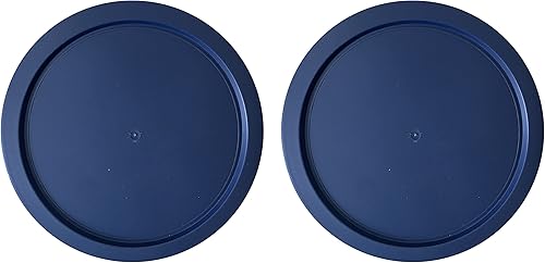 Tapa de repuesto para Pyrex 6 pulgadas, cubierta de plástico de almacenamiento, plato de 4 tazas, 7201 unidades, color azul (paquete de 2)