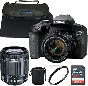 Sony Camera Renewed Canon EOS Rebel T7i DSLR Bundle With 18-55mm