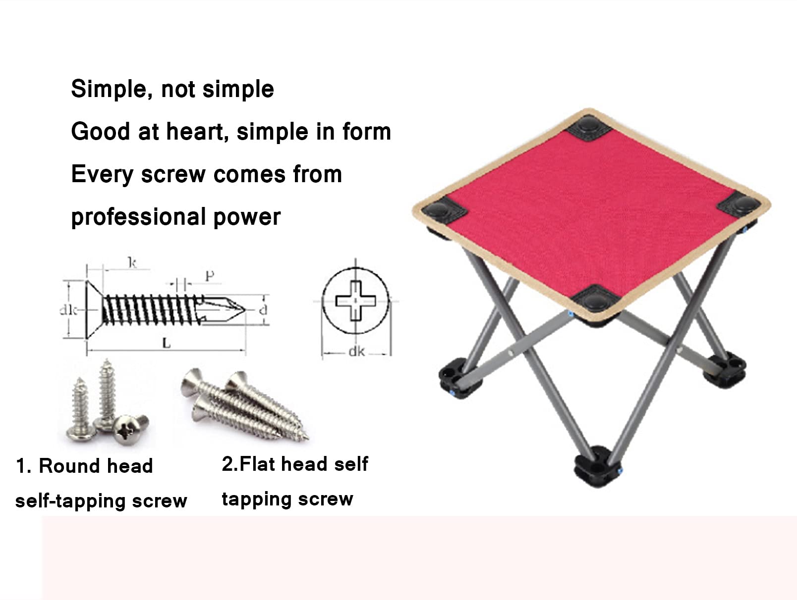 Moorstdel Camping Klapphocker - Leichter Tragbarer Hocker Für Outdoor
