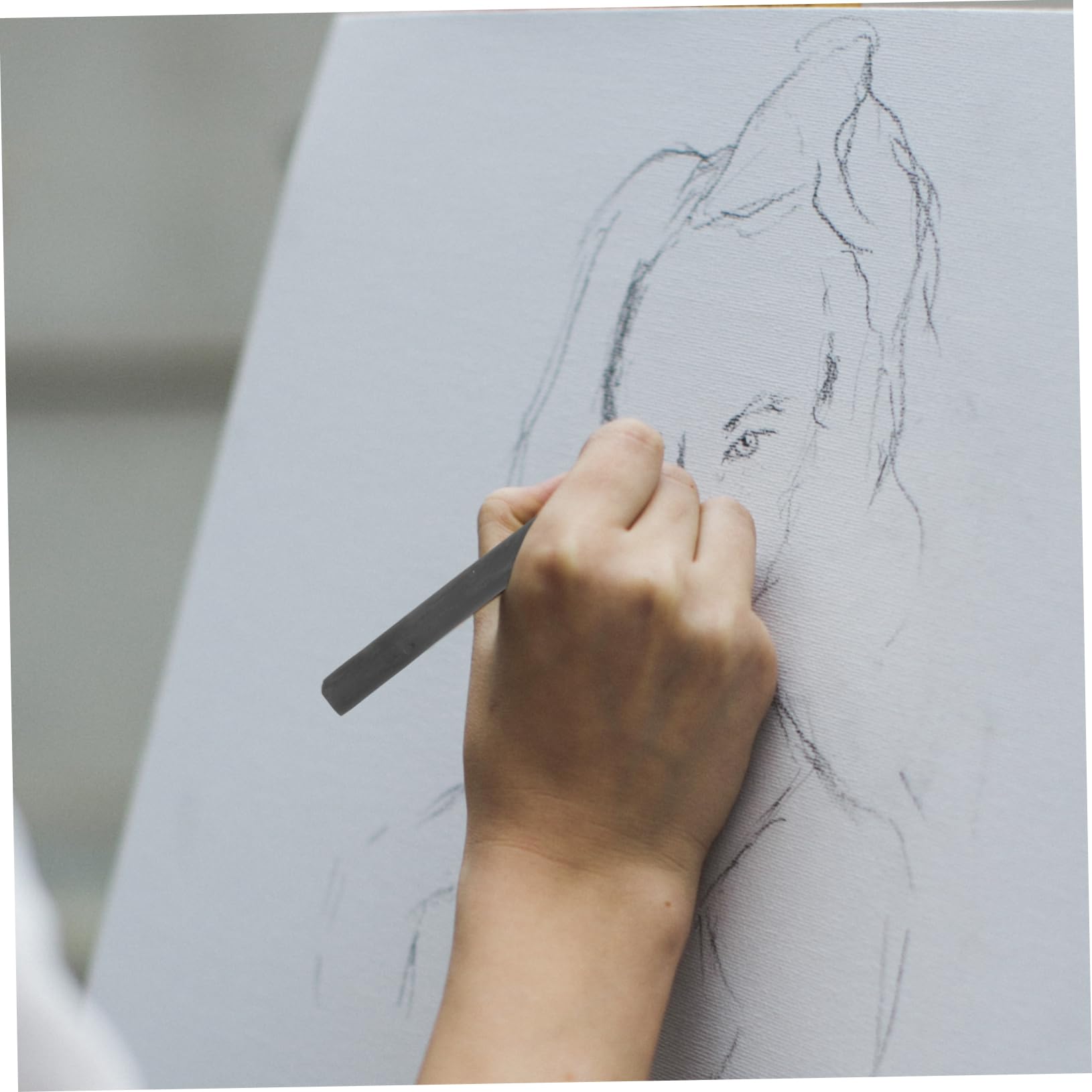 TEHAUX 60piezas Lápices De Carvón Comprimido Para Dibujo y Sombreado Para Artistas Para Sketching y Pintura
