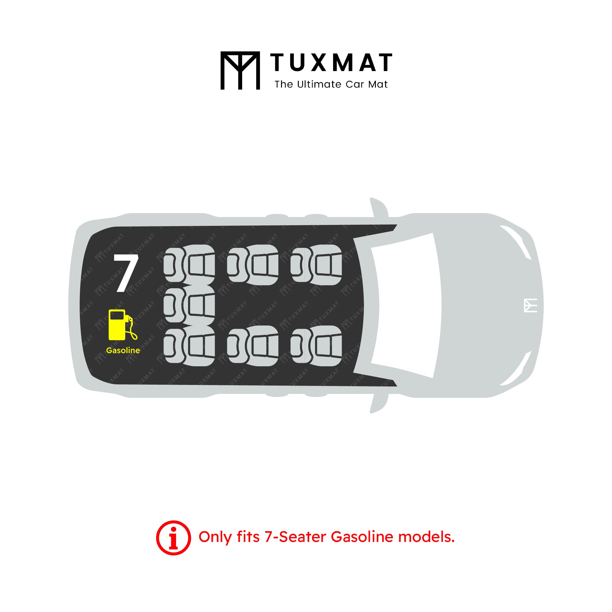 TuxMat - for Kia Carnival Gas 7-Seater 2022-2024 Models - Custom Car Mats - Maximum Coverage All Weather — view 3