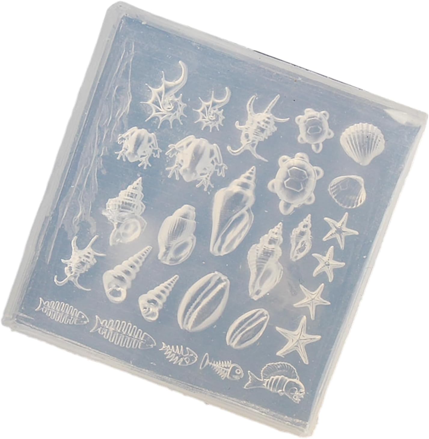Silicone Nails Art Mold Accessory Mold Nails Decorative Sea Theme Silicone Texture Perfect for Various Types Marine