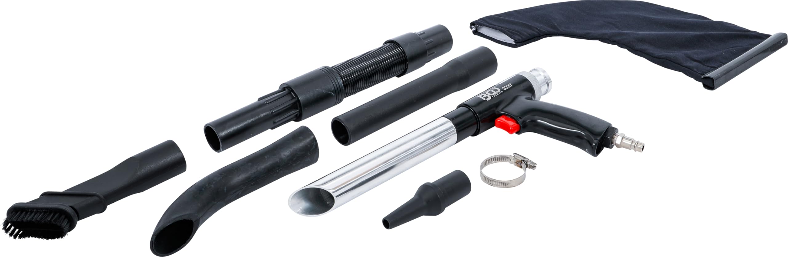 BGS 3337 | Pneumatyczny pistolet nadmuchowy/ssący | przełączany | 8 szt.