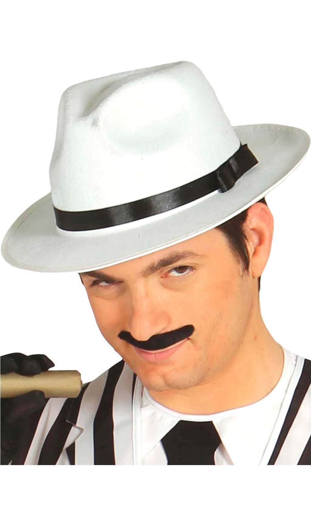 Fiestas Guirca, S.L. Sombrero Gangster Blanco