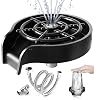 Glass Rinser for Kitchen Sink, DMG Automatic Cup Rinser with Accessories,Faucet Glass Rinser,Quick Cup Washer for Kitchen Sink,automatic flushing device,Quick Rinser forBaby Bottle,Bar Glass Rinser
