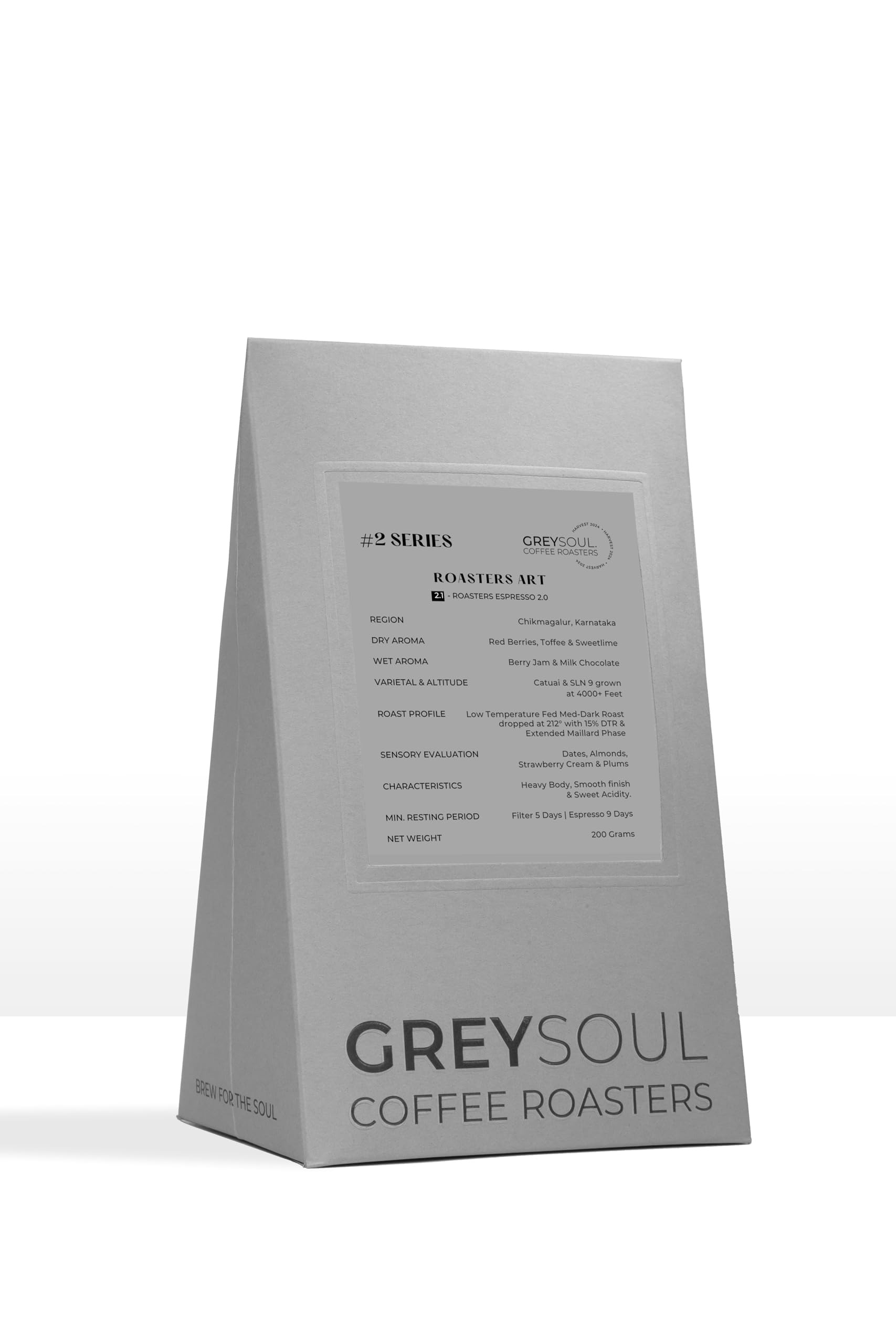 Grey Soul Coffee Roasters, Indian specialty arabica coffee beans, Roasters Espresso 3.0, Medium Roast, Whole beans 200 Grams-image-23