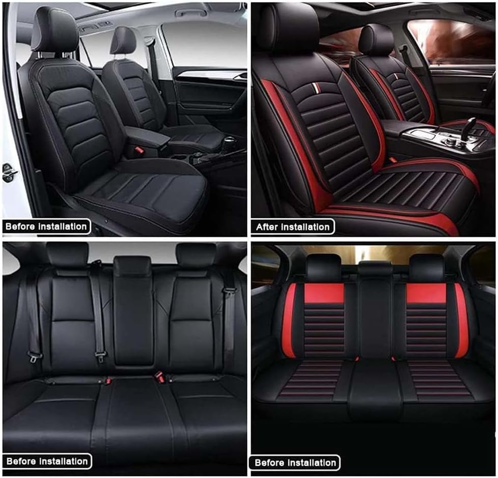 Housses de siège pour Buick Enclave ensembles en cuir respirant pour trajets en famille - 6