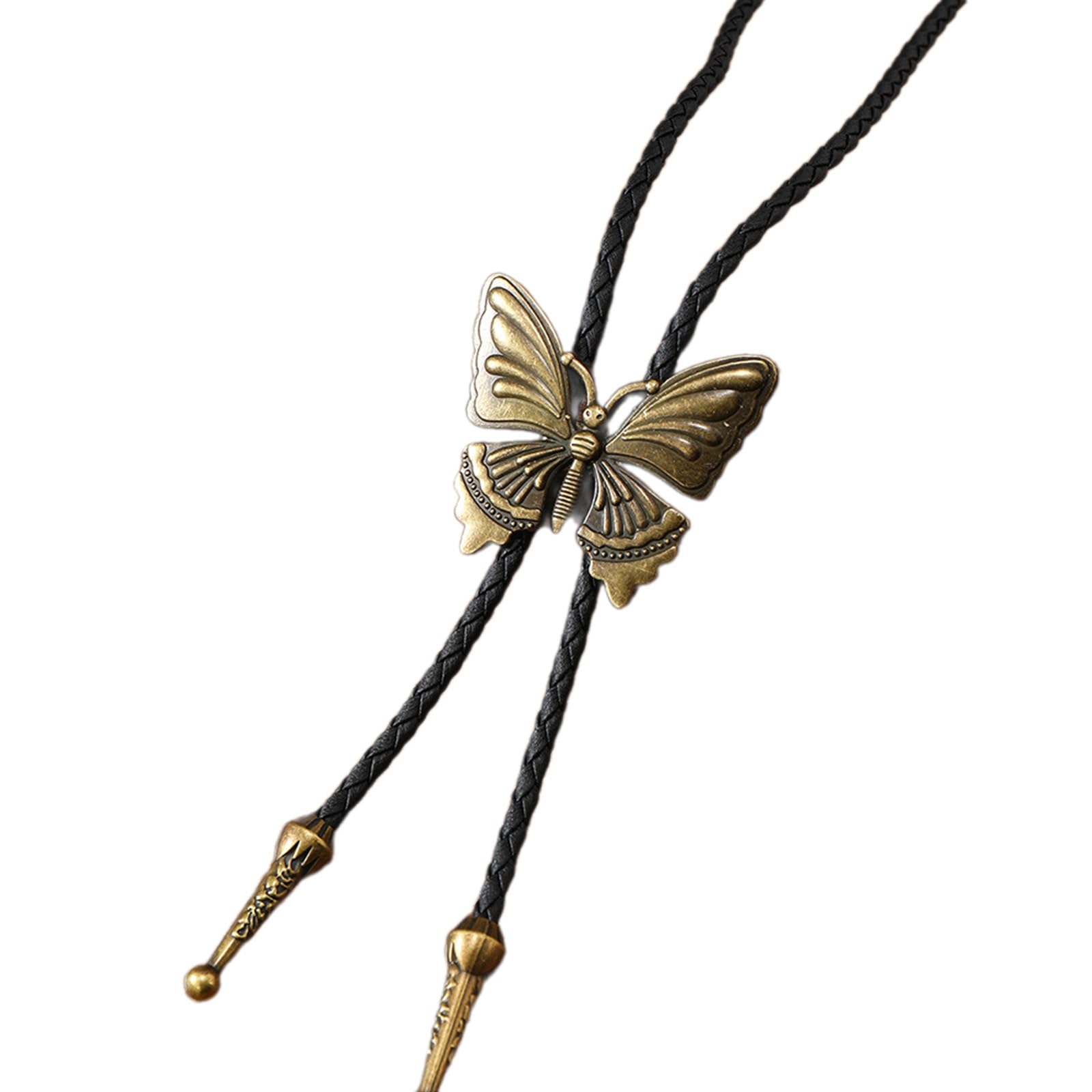 1pc/2pcs Adjustable Bolo Tie Popular Cowboy Teens Men Women Dance Necktie Gothic Shirts Alloy Butterfly Buckle Pendant Cowboy Neckties For Men Cowboy Necktie Necklace Western Cowboy Necktie