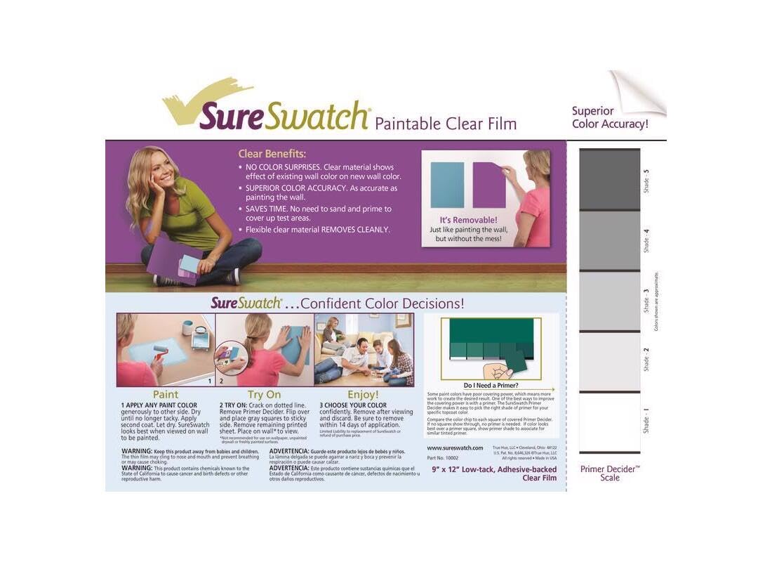 Paintable Sample Film Envelopes, 3 Pack
