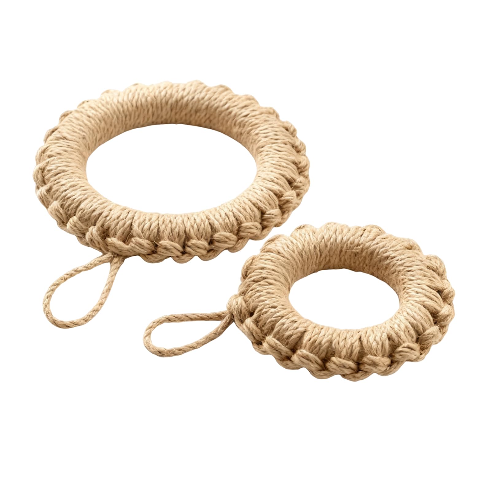 Dessous de plat en corde de jute pour une table à manger style rustique