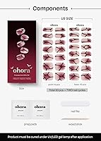 Vista 61 de ohora - Tiras de uñas de gel semicuradas (N Silver Chrome), blancas, metálicas, para cualquier lámpara de uñas UV/LED, larga duración, con 2