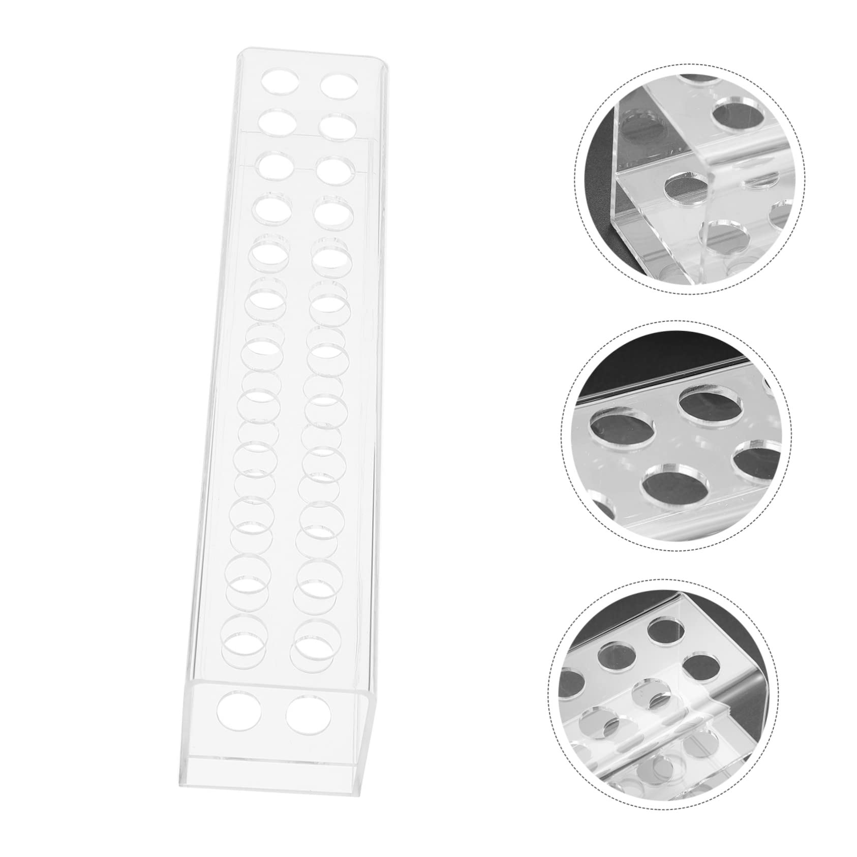 Tofficu 2pezzi Portapenne Acrilico Per e Cancelleria Organizer Per Stabile e Resistente Per Scrivania e Make-up