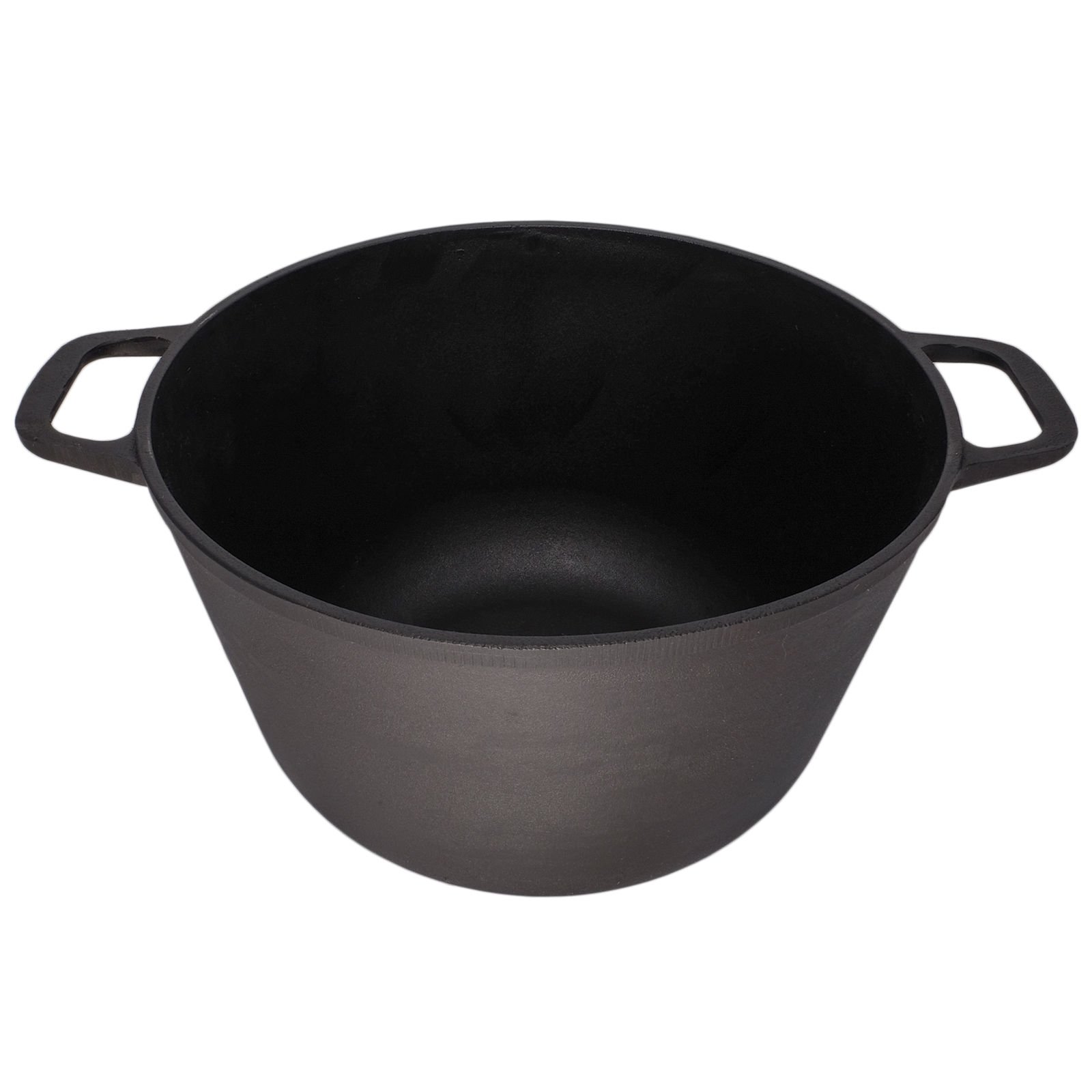 Olla de hierro fundido de 4 L 22 cm con tapa de hierro fundido Cacerola para asar Olla para pan de inducción Olla para hornear pan Apta para el horno