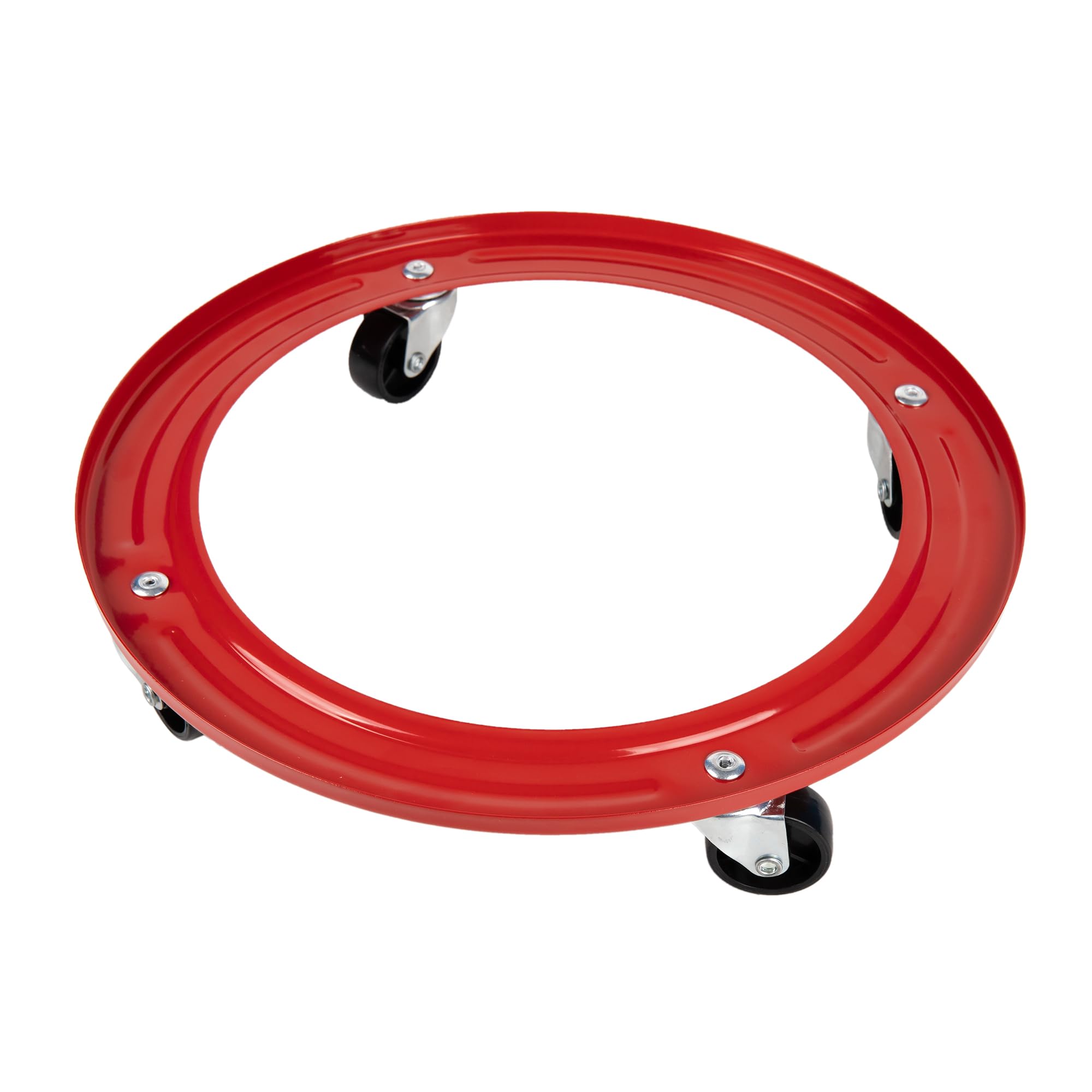 Cofan Support métallique avec 4 roulettes pour la bouteille de gaz butane | Résistant jusqu'à 50 kg | Porte bouteilles de couleur rouge | Vente unitaire