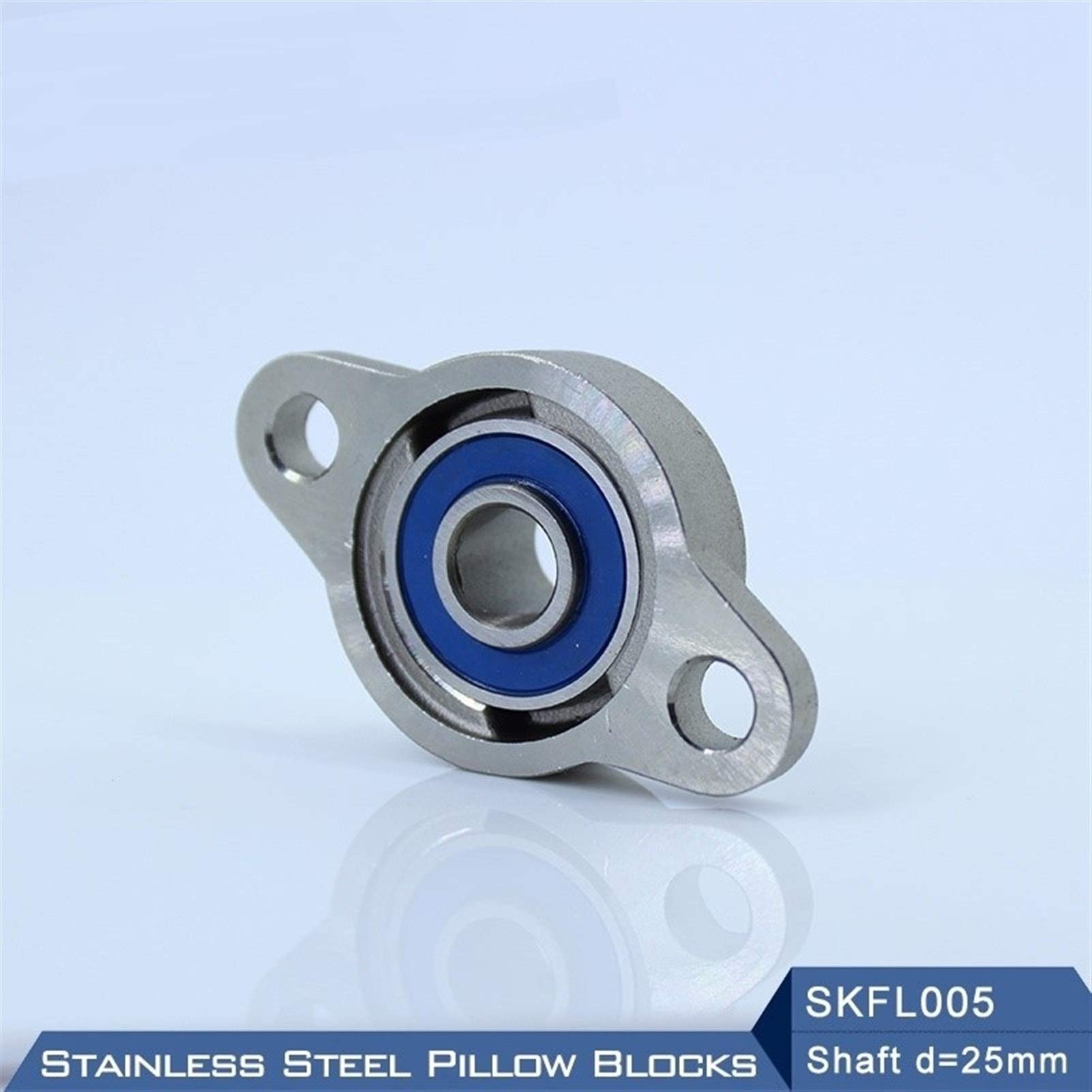 Rodamientos montados SKFL005 Eje de rodamiento 25 mm SSKFL005 Chumacera de Acero Inoxidable S KFL005 25 mm Alojamientos de rodamiento