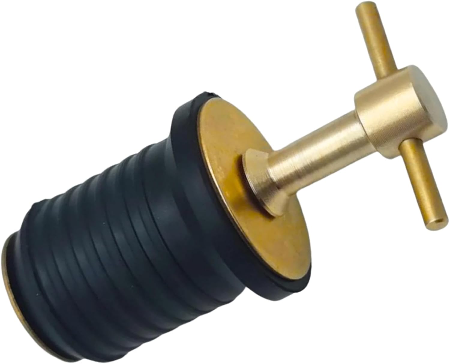 MarineNow Brass T-Handle Drain Plug 1" Diameter Choose Pack Size