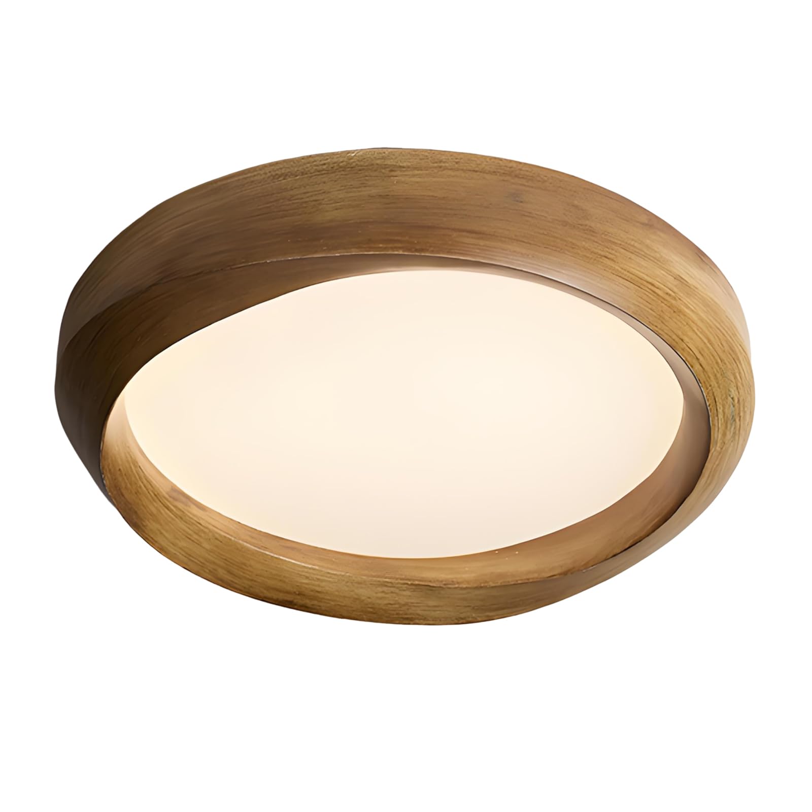 YNVIOZM Mid-Century Flush Mount LED Ceiling Light Vintage Minimalism Round Low-Profile Ceiling Lamp 3-in-1 Color Temperature Modern Lighting Fixtures for Bedroom Living Room Laundry Room Hallway