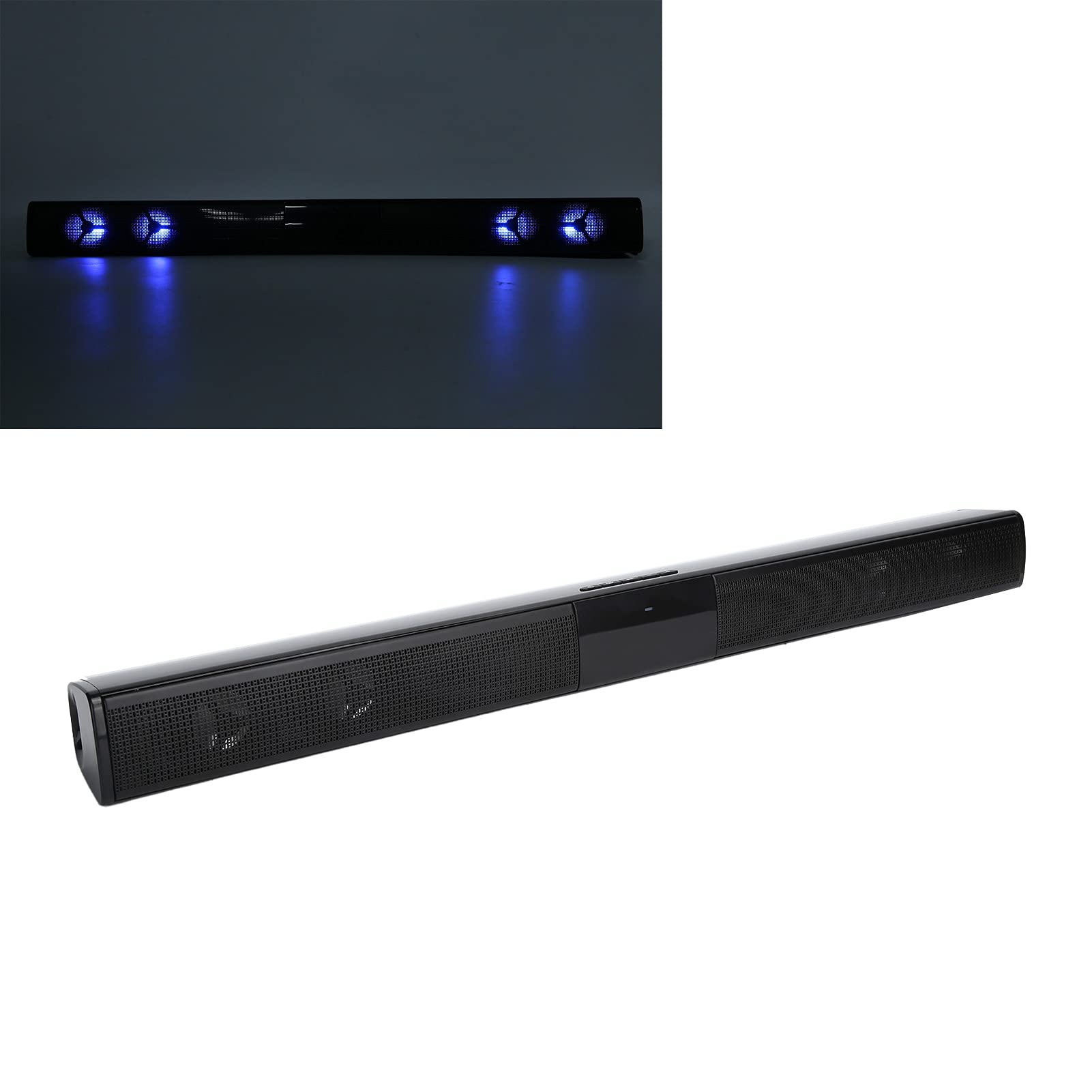 VBESTLIFE Barre de Son Bluetooth RVB, Haut-Parleur Audio sans Fil de Cinéma Maison pour Ordinateur de Bande TV pour Salon