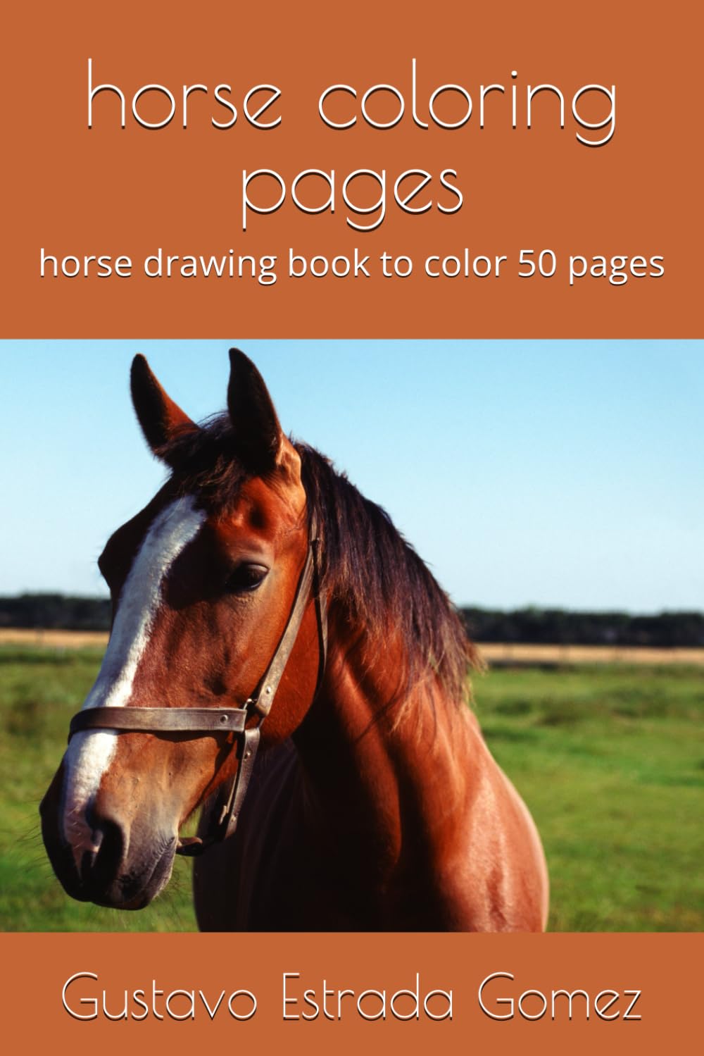 horse coloring pages: horse drawing book to color 50 pages