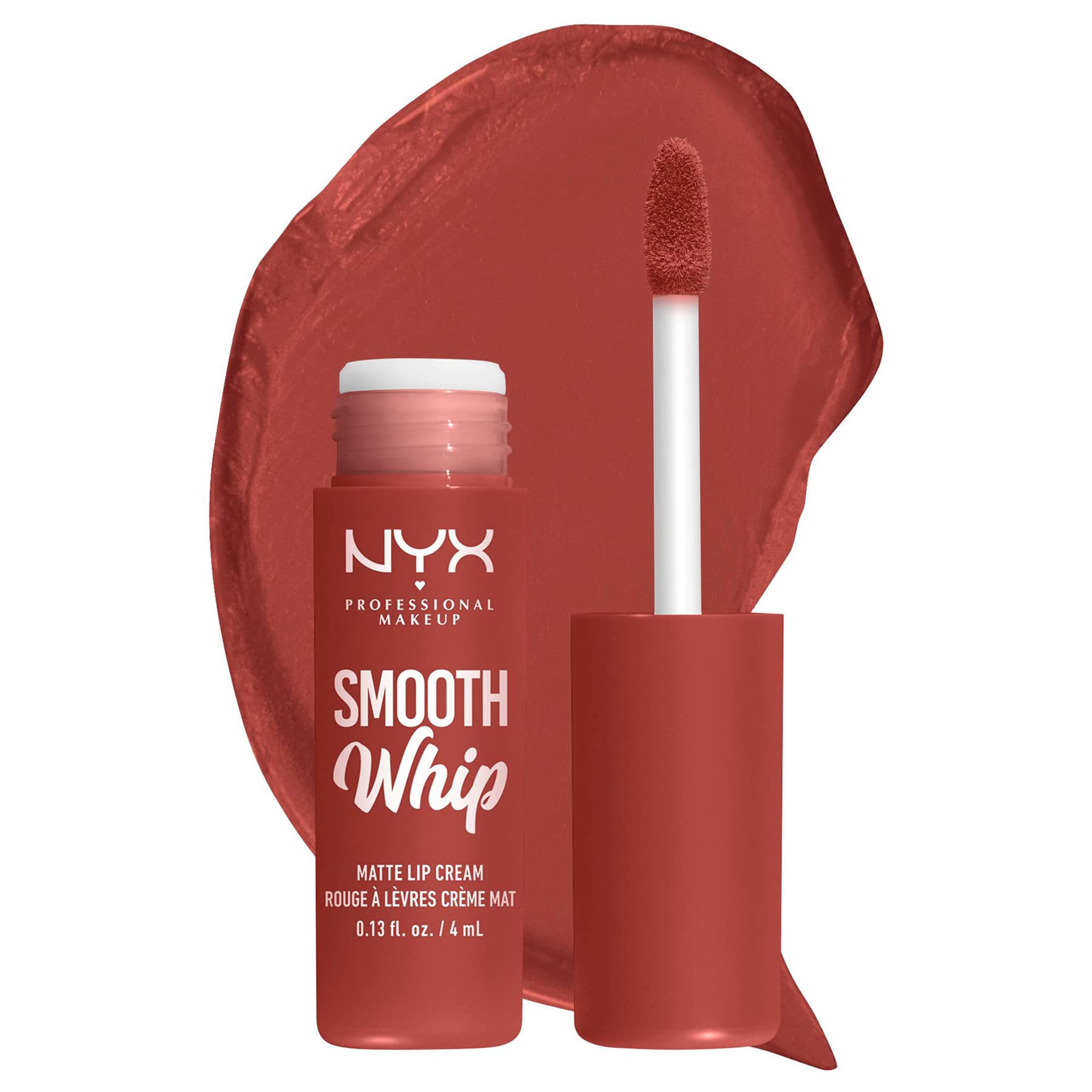 NYX Professional Makeup Liquid Lipstick, Matte Lip Cream, Ultra-Vibrant Shades, With Shea & Cocoa Butter, Smooth Whip