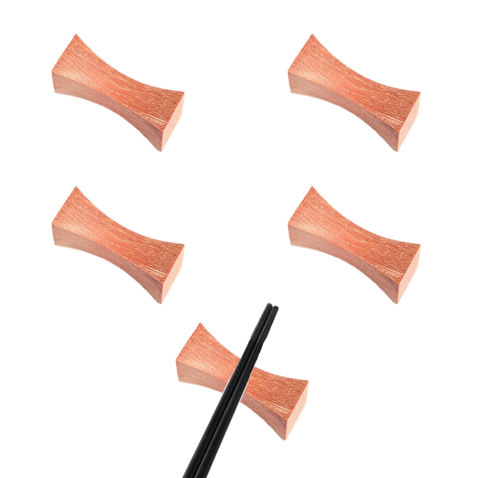 MRKU Chopstick Rest Chopsticks Holders Restaurant Wooden,Spoon Fork Stand For Home Chop Sticks,Chinese Rack,Wooden