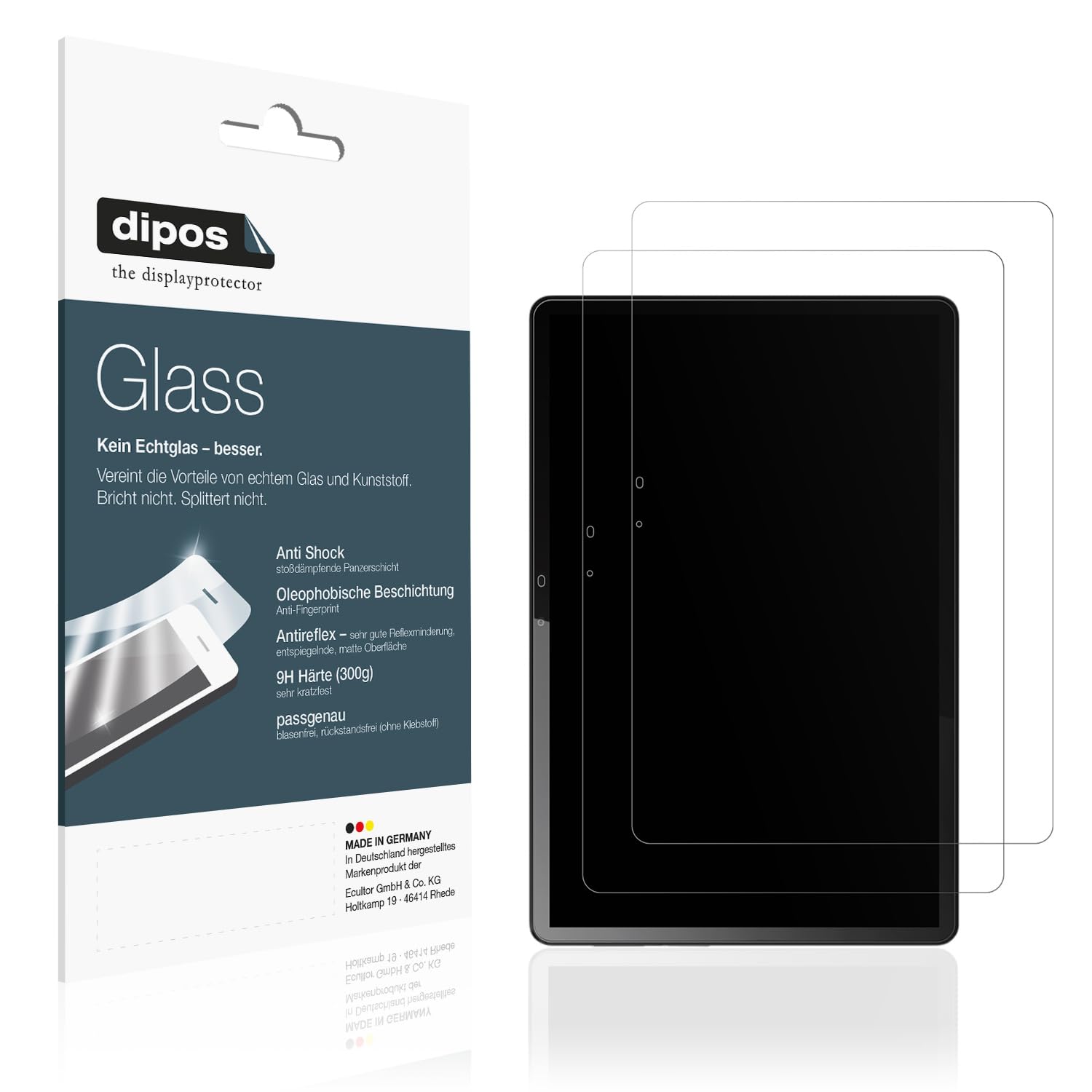 dipos 2x Film protection écran 9H mat pour SKYEGG Tablet 10 Zoll