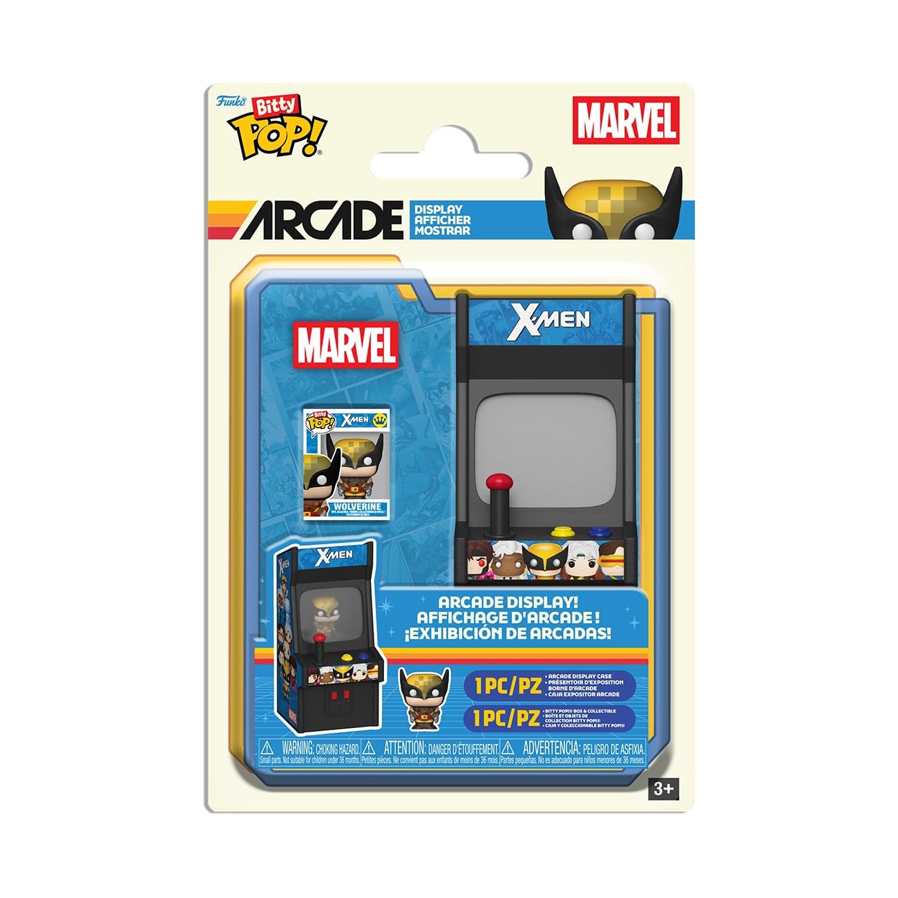 Funko Bitty Arcade: Marvel- X-Men, Multicolor, Standard Size