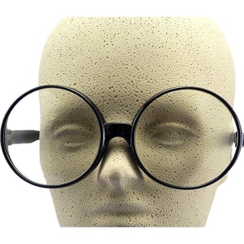 Forum Novelties Big Round Eye Glasses - Black