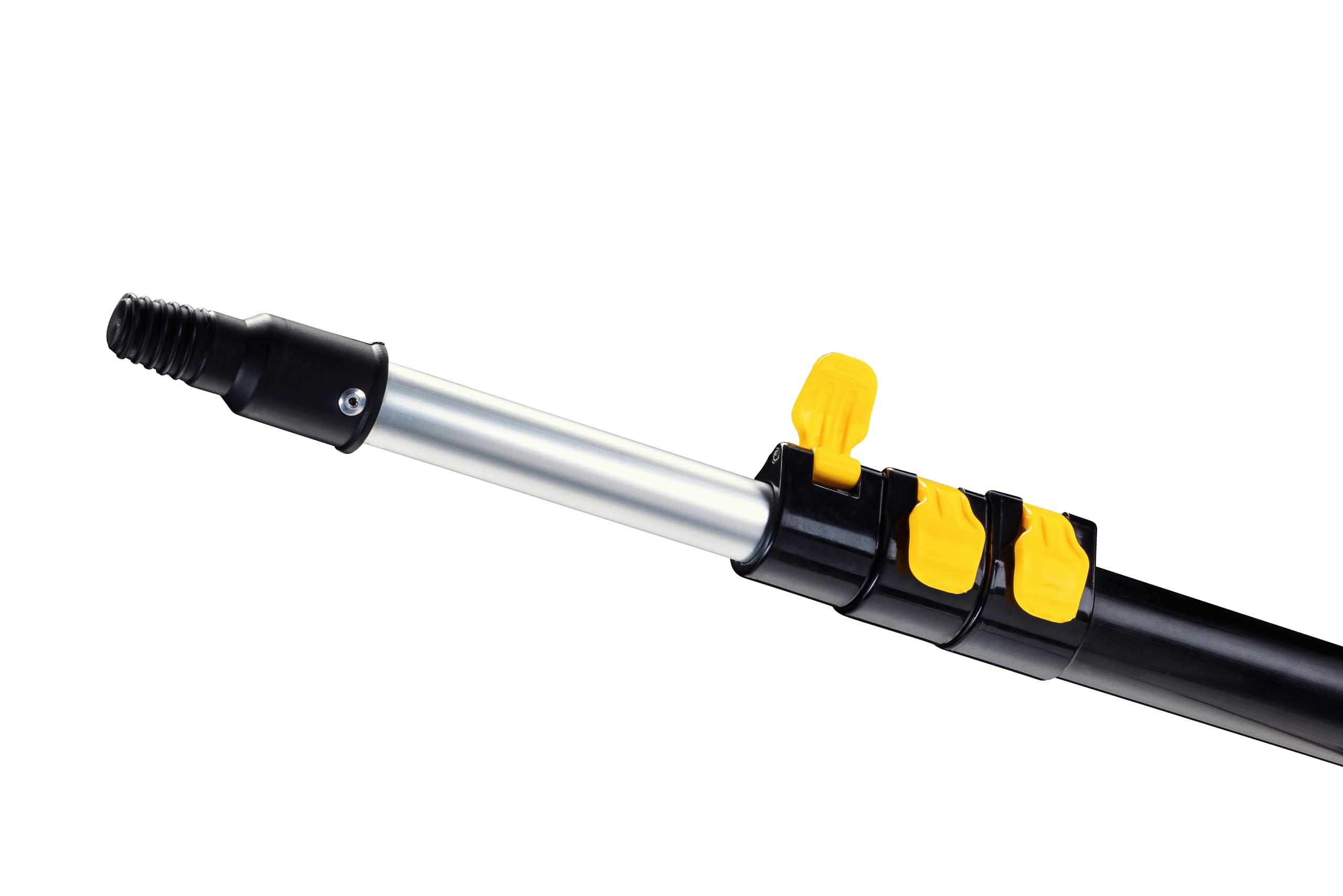 Neustanlo | Dreiecksbesen inkl. Teleskopstange 400 cm mit intuitiven Schnellspannsystem und ergonomischen Handgriffen | ideal zur Pflege von Haus und Garten