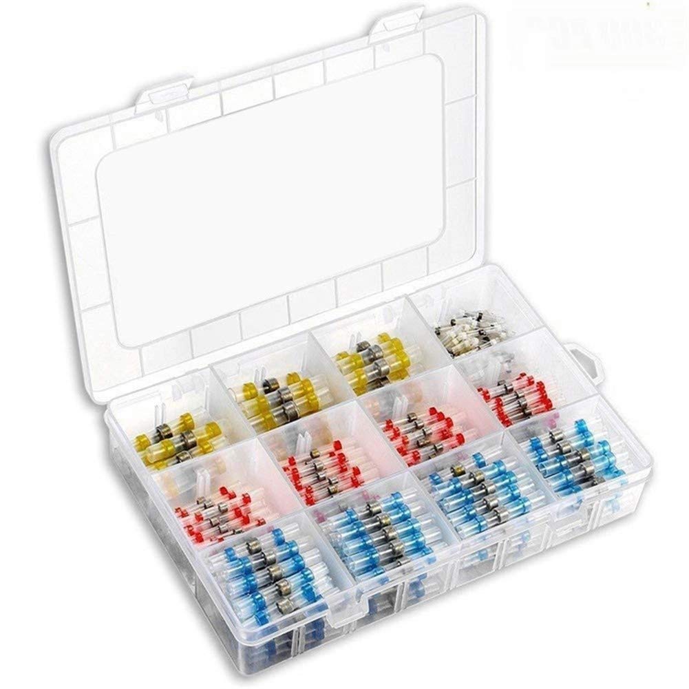 Test Terminals, Waterproof Heat Shrinkable Terminal, 400pcs Solder Seal Shrink Butt Wire Connector Terminals Copper