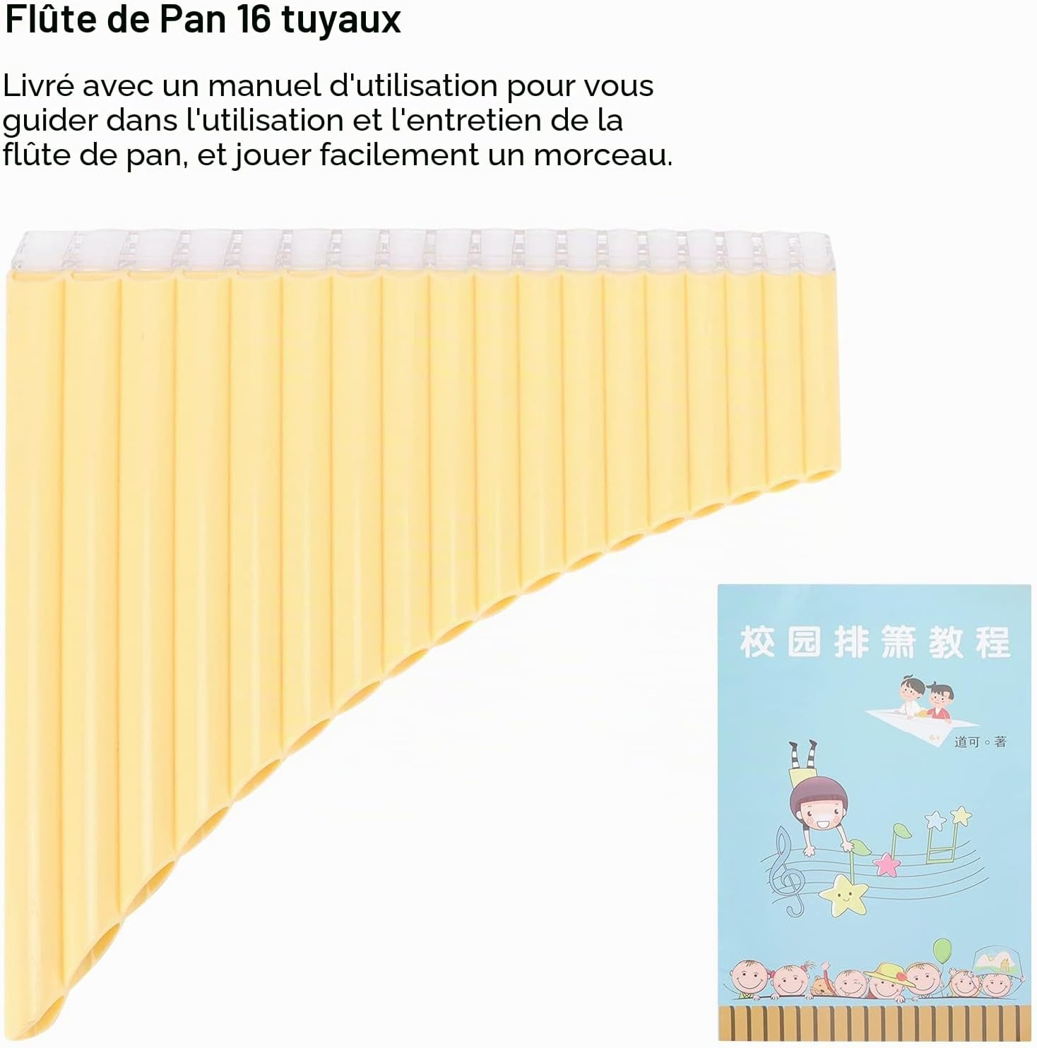 Flute de pan indienne - vue de detail