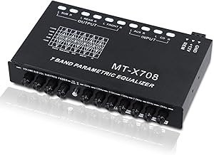 Car Audio 7-Band Equalizer with Outputs