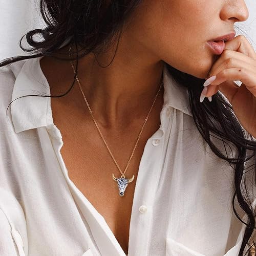 Miniatura 4 de YYMSEN 22 dijes con forma de cabeza de buey con forma de vaca, flor de buey y animales, suministros de manualidades para aretes, collares, pulseras,