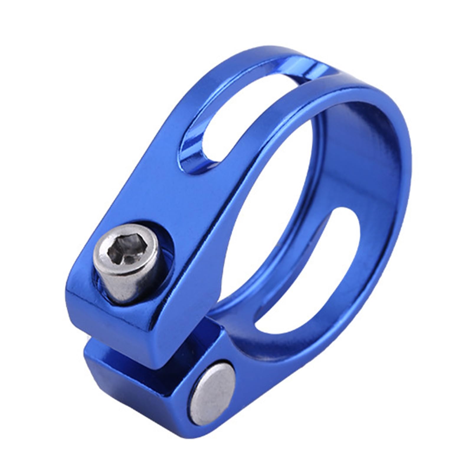 Ljhnba 34.9 Blue Aluminum Alloys Bicycles Seat Tube Clamp Road Bike Seatpost Saddles Seat Cycling Accessories Enduring Road Seatpost