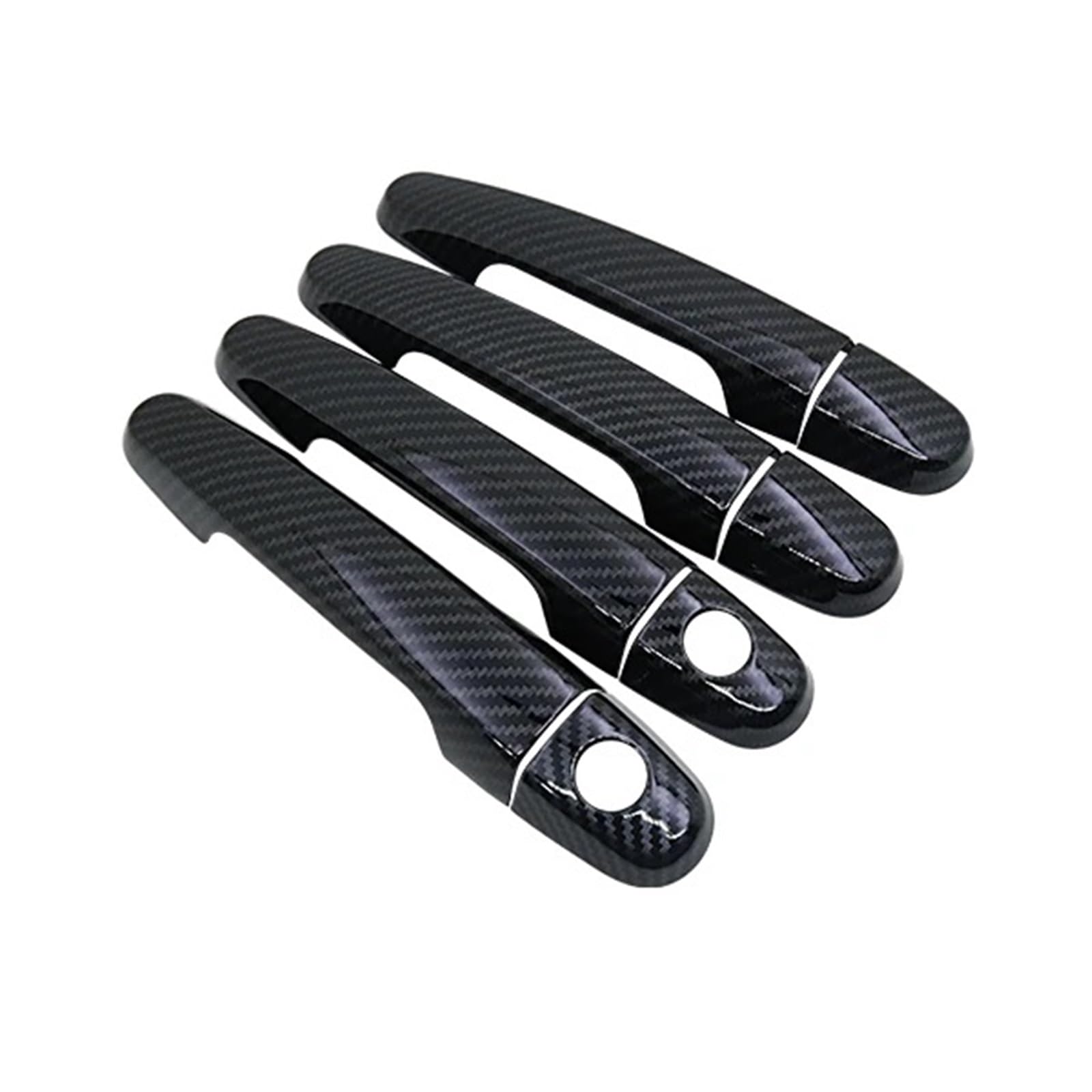 POMUHYE Door Handle Bowl Cover Car Exterior Door Handle Cover Trim Set Compatible with Yaris for Vitz for XP90 2006-2011 Cap Frame Plus Extra Pair